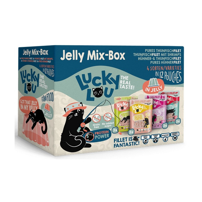 Lucky Lou Extrafood Jelly-Mix-Box Multipack w galaretce saszetki 12x70g