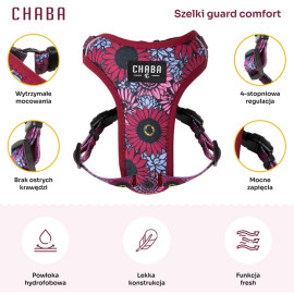 CHABA Szelki Guard Comfort Story III bezuciskowe S 1,6cm Lakota