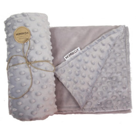 MIMIKO Pets Kocyk Minky-Dot 100x75cm szary