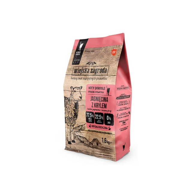 Wiejska Zagroda Kot - Jagnięcina z krylem 1,6kg