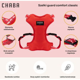 CHABA Szelki Guard Comfort Classic M czerwone