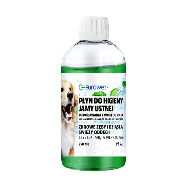 Eurowet Płyn do higieny jamy ustnej dla psów i kotów 250ml