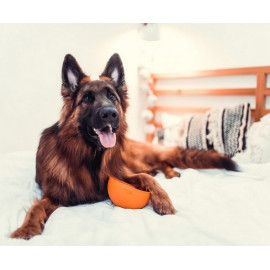 LickiMat Wobble Miska głęboka Jeżyk miękka pomarańczowa