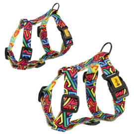 Dingo Szelki dwupaskowe Guard City - Graffiti rozmiar S