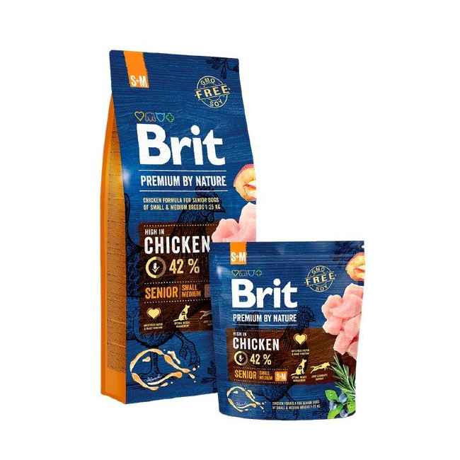 Brit Premium By Nature Senior S+M Small + Medium 3kg