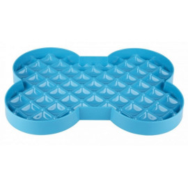 SloDog Slow Feeder Plate Miska spowalniająca duża kość turkusowa