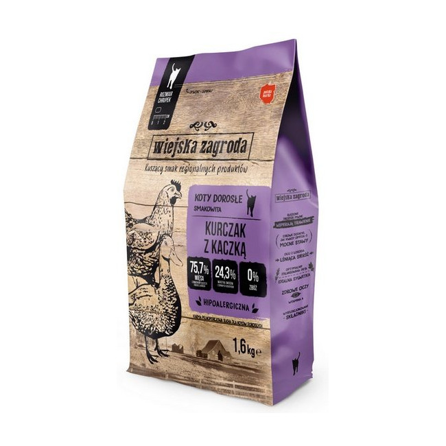 Wiejska Zagroda Kot - Kurczak z kaczką 1,6kg
