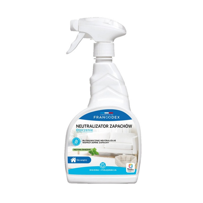 Francodex Neutralizator zapachu dla psa i kota do wnętrz spray 750ml