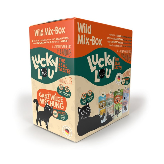 Lucky Lou Lifestage Adult Wild Mix-Box saszetki 6x125g