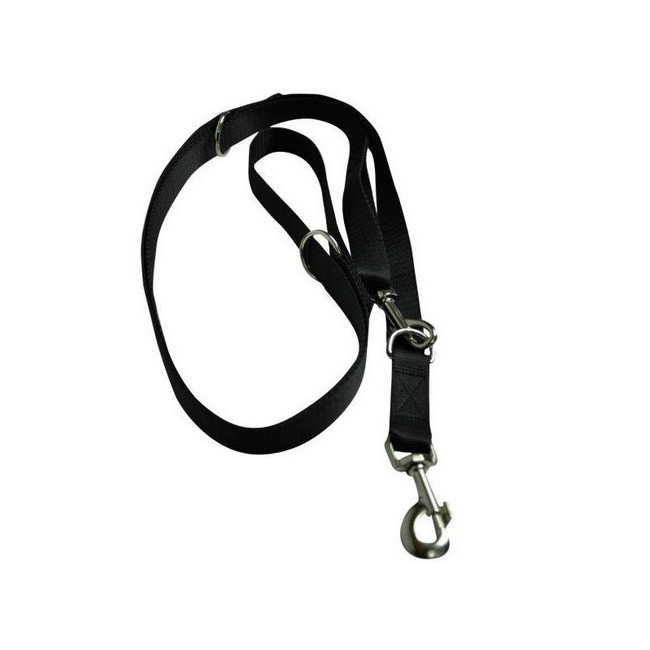 CHABA Smycz taśma regulowana - 30mm x 130/260cm czarna