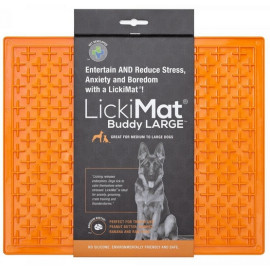 LickiMat Buddy Large Krzyżyk miękki pomarańczowy
