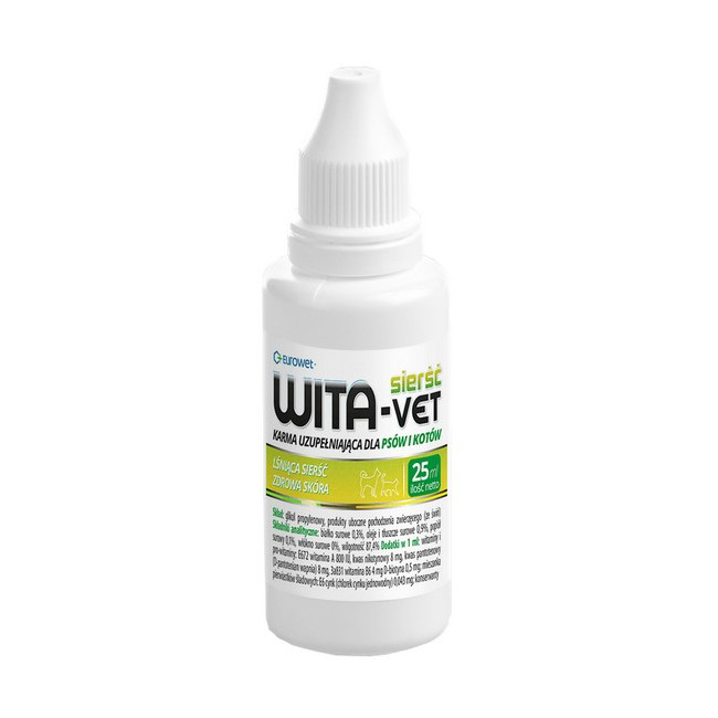 Wita-Vet Sierść krople 25ml