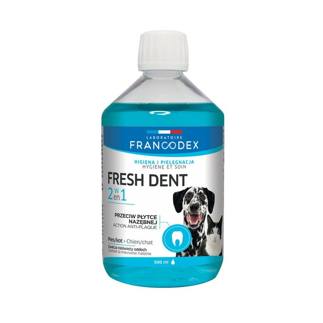 Francodex Fresh Dent płyn do higieny jamy ustnej 500ml [FR179121]