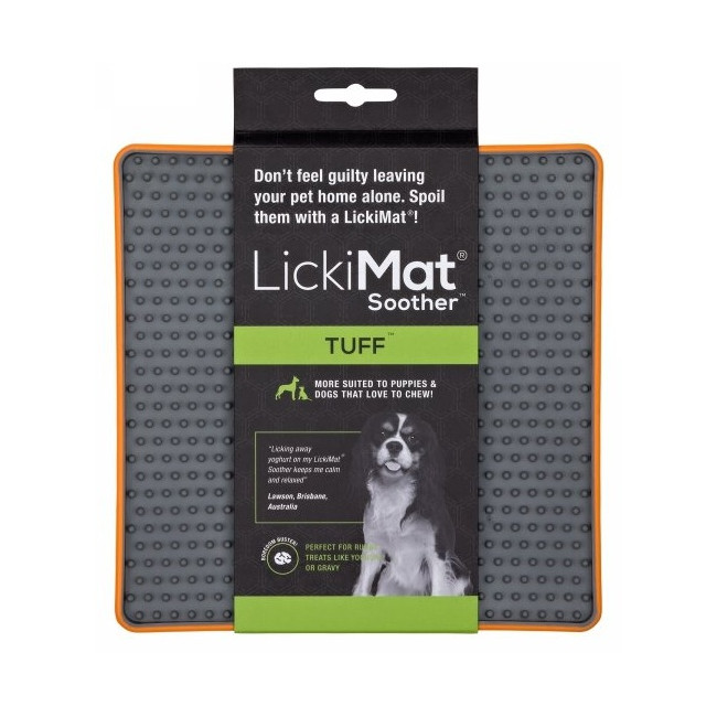 LickiMat Soother Deluxe/Tuff Jeżyk twardy pomarańczowy