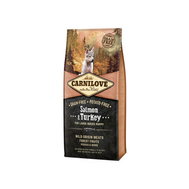 Carnilove Dog Salmon & Turkey Large Puppy - łosoś i indyk 1,5kg