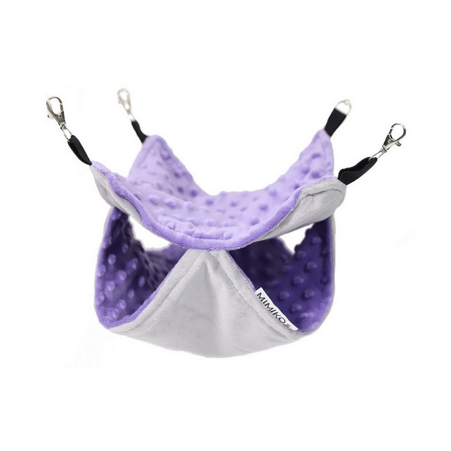 MIMIKO Pets Hamak dwupoziomowy 30x30cm wrzosowy