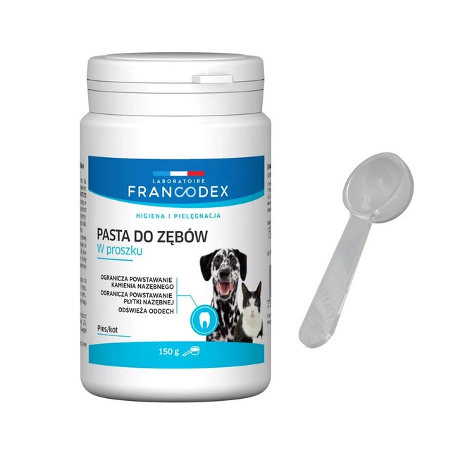 Francodex Pasta do zębów w proszku dla psa i kota 150g