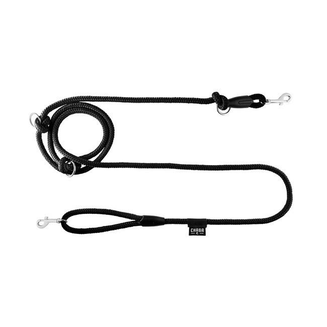CHABA Smycz linka regulowana - 10mm x 138/260cm czarna