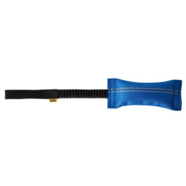 Dingo Zabawka dla psa - Szarpak z węża strażackiego z rączką bungee niebieski