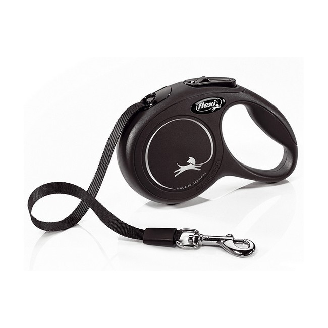 Flexi New Classic Smycz taśma XS 3m czarna [FL-3129]