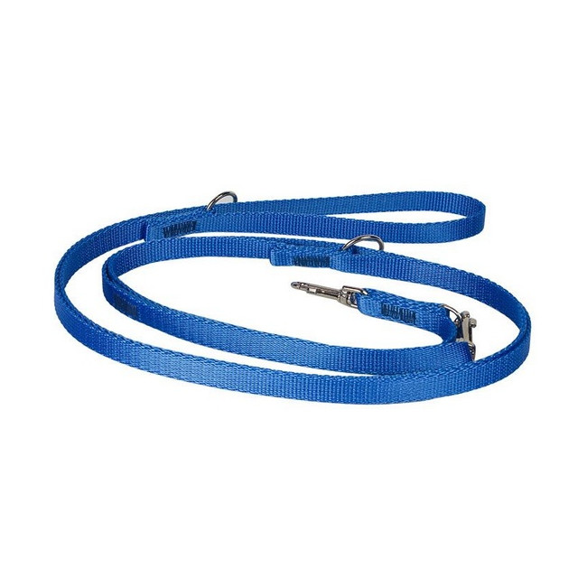 CHABA Smycz taśma regulowana - 25mm x 130/260cm niebieska