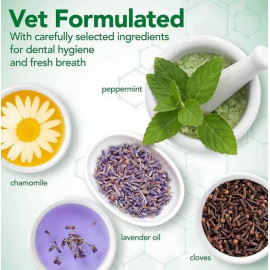 Vet's Best Dental żel + szczoteczka zestaw Puppy