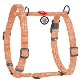 Collar WauDog Re-Cotton Szelki z rączką z regenerowanej bawełny anatomiczne w kształcie litery H, odblaskowe z QR-paszportem, pl