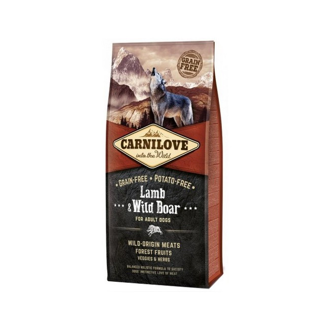 Carnilove Dog Lamb & Wild Boar Adult - jagnię i dzik 1,5kg