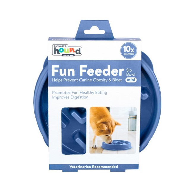Outward Hound Fun Feeder Mini Miska spowalniająca niebieska [67830]