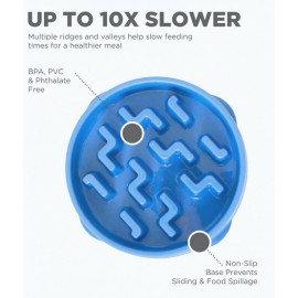 Outward Hound Fun Feeder Mini Miska spowalniająca niebieska [67830]