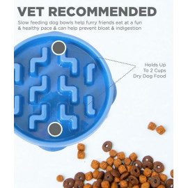 Outward Hound Fun Feeder Mini Miska spowalniająca niebieska [67830]