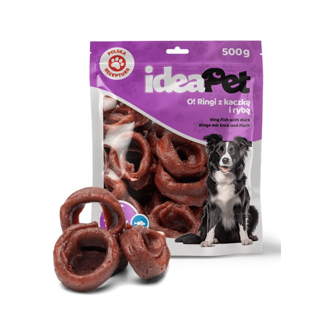 IdeaPet Ringi z kaczką i rybą 500g