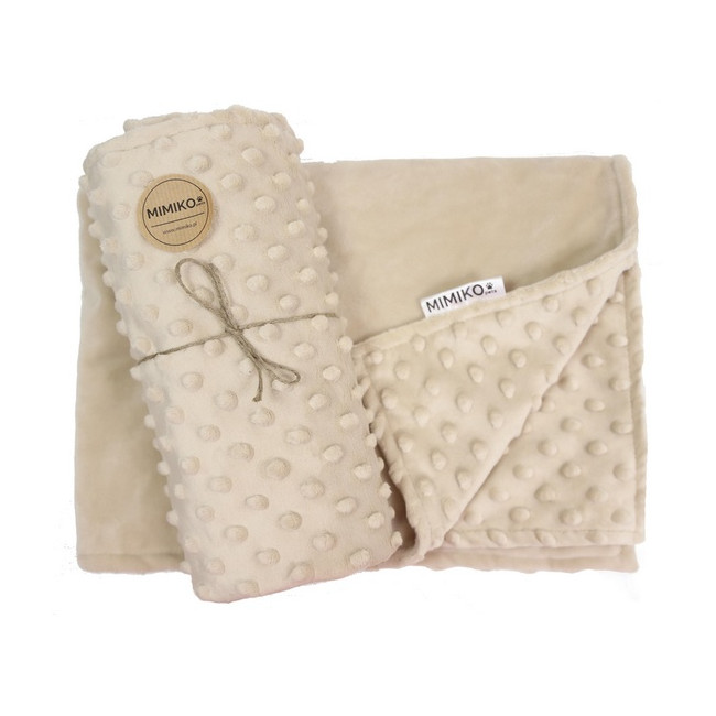 MIMIKO Pets Kocyk Minky-Dot 70x50cm beżowy
