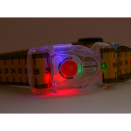 Matteo Obroża Klamra LED 25mm miara