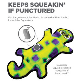 Outward Hound Invincibles Gecko green 2 piszczałki [32070]