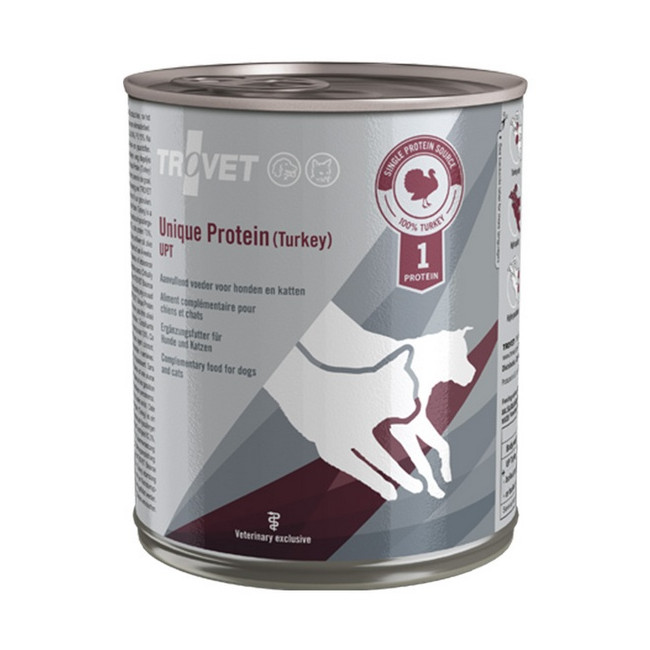 Trovet Unique Protein UPT Indyk dla psa i kota puszka 800g