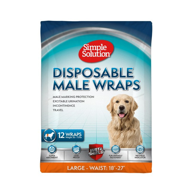 Simple Solution Pieluchy jednorazowe dla psów L 12szt.