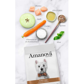 Amanova Dog Puppy Mini Exquisite Chicken - kurczak 500g