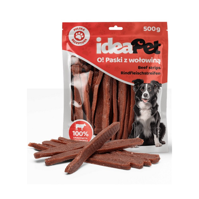 IdeaPet Paski z wołowiną 500g