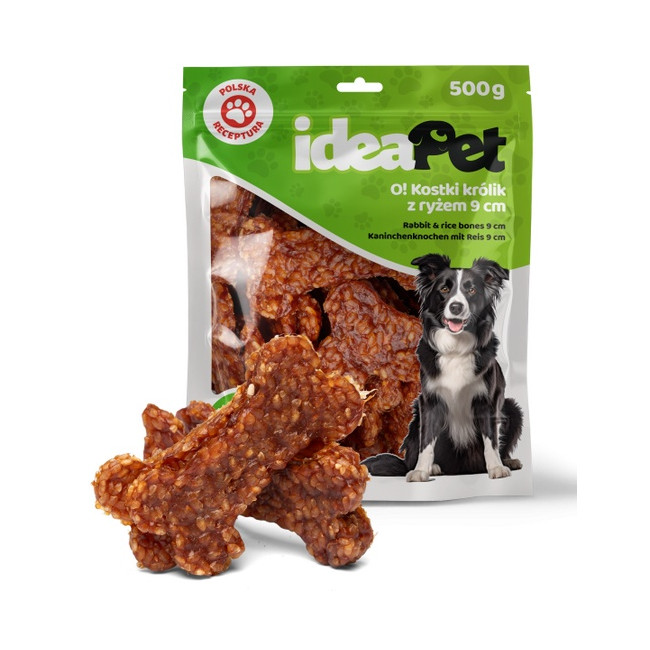 IdeaPet Kostki królik z ryżem 9cm 500g