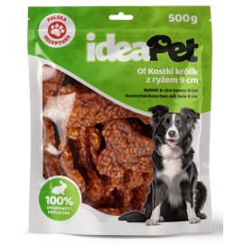 IdeaPet Kostki królik z ryżem 9cm 500g