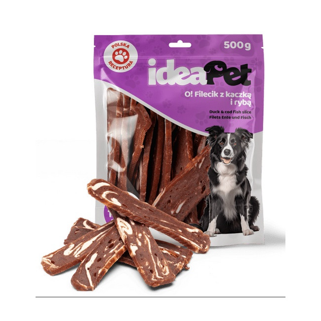 IdeaPet Fileciki z kaczką i rybą 500g