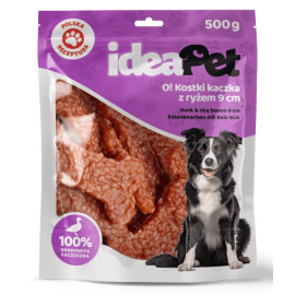 IdeaPet Kostki z kaczką i ryżem 9cm 500g