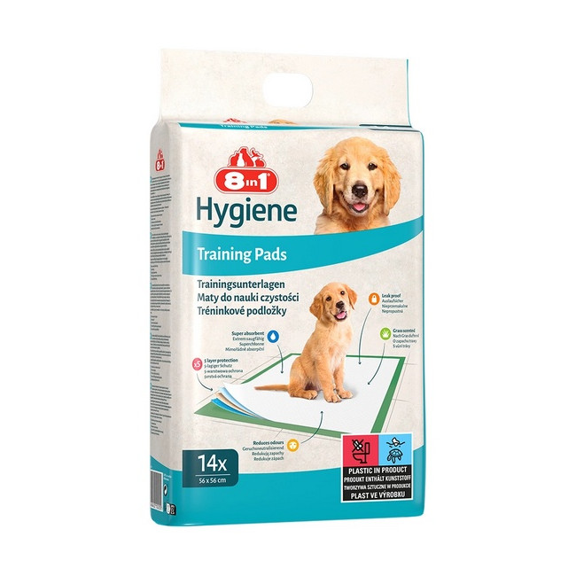 8in1 Mata absorbująca Training Pads 56x56cm - małe opakowanie 14szt