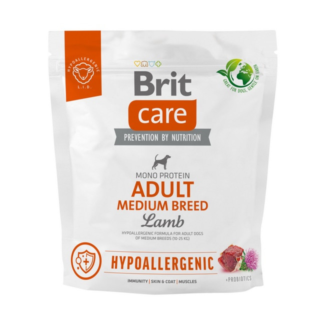 Brit Care Hypoallergenic Adult Medium Lamb 1kg