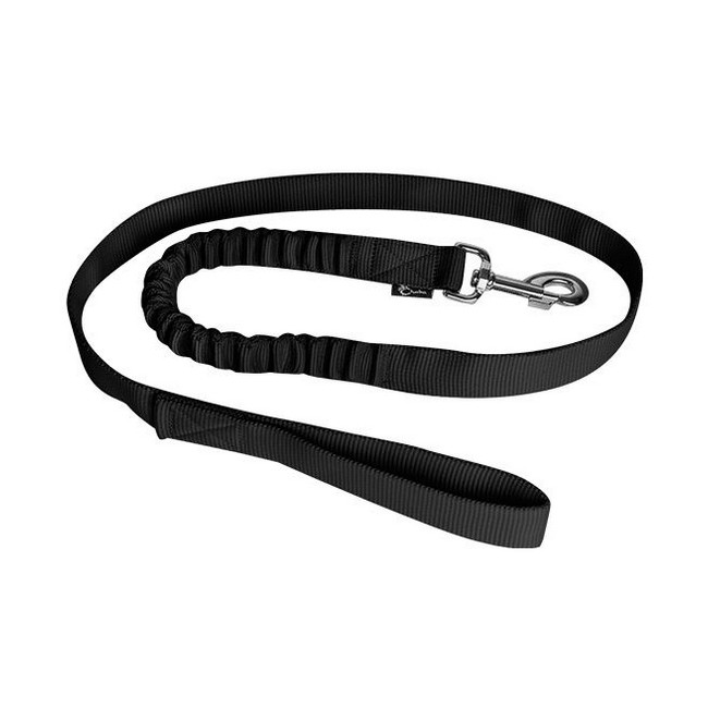 CHABA Smycz taśma z amortyzatorem 25 czarna