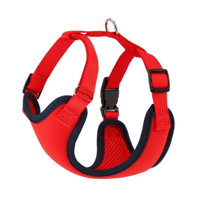 Dingo Szelki bezuciskowe z dwupaskową regulacją S czerwone