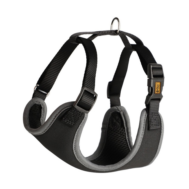 Dingo Szelki bezuciskowe z dwupaskową regulacją S czarne