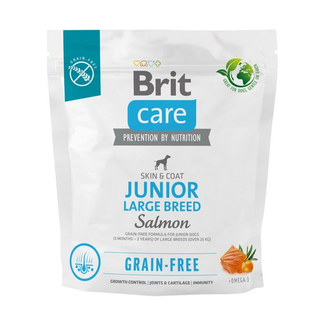 Brit Care Grain Free Junior Large Breed Salmon 1kg