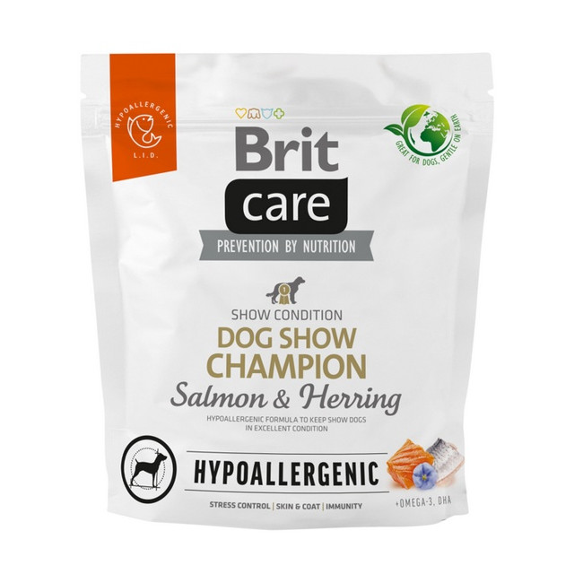 Brit Care Hypoallergenic Dog Show Champion Salmon & Herring 1kg